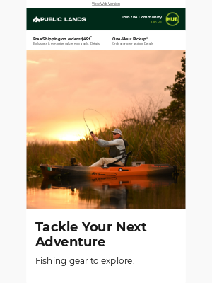 Public Lands - Tackle your next adventure 🎣