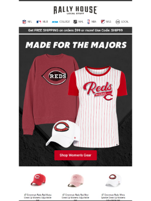 Women’s Looks for Every Inning | Shop Reds 👉