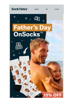 Sock Fancy - 15% Off Personalized Father's Day Socks
