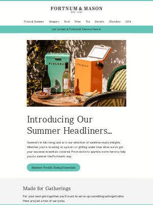 Fortnum & Mason (United Kingdom) - Our Summer Headliners!⭐