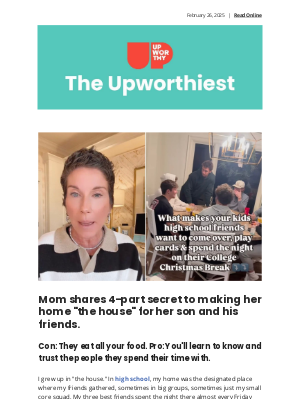 Upworthy - Mom shares 4-part secret to making her home 