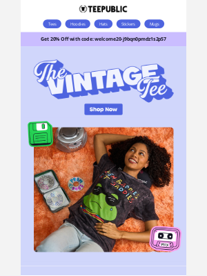 TeePublic - Your classic tee’s cool older sibling.