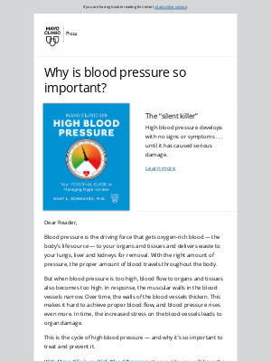 Mayo Clinic - Your guide to managing hypertension