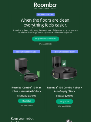 iRobot - Mother's Day Deals from a Galaxy Far, Far Away!