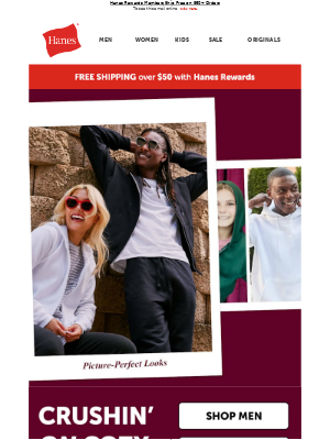 Hanes - Layers for Days: Buy 3+ Get 20% Off Sweats & Tees
