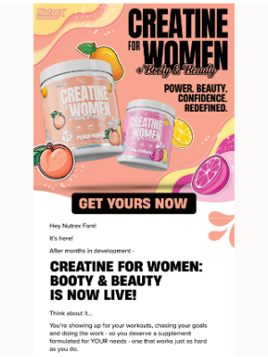 Nutrex Research - CREATINE FOR WOMEN Has Landed!