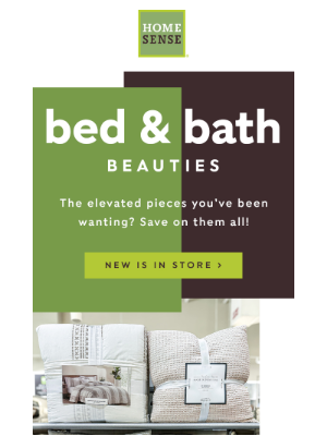 HomeSense - Save on bed & bath styles 😍