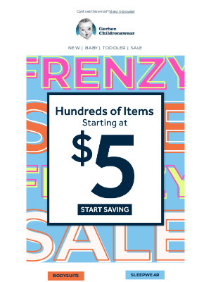 Gerber Childrenswear - Pick Your Fave: 3 Top Frenzy Deals