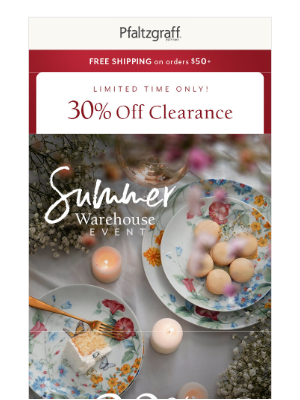 Pfaltzgraff - You Had Us at Clearance: 30% Off Sitewide