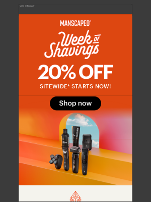 Manscaped - Let the shavings begin! Score 20% OFF sitewide