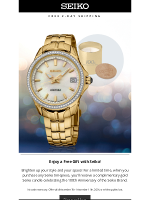 Seiko - Free Gift with Purchase!