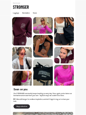 STRONGER - Seen on you: our bestsellers, your style