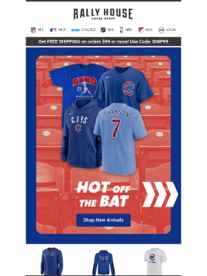 Rally House - Fresh to the Field ➡️ Shop Cubs New Arrivals