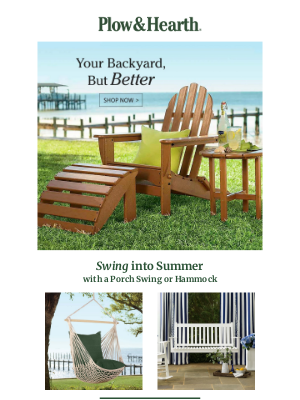 Plow & Hearth - Sit Back, Relax & Swing in the Breeze