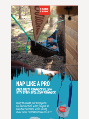 Grand Trunk - Level Up Your Chill: Free Siesta Pillow with Evolution Hammock