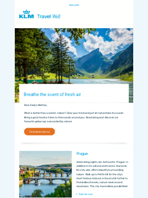 KLM - Breathe the scent of fresh air