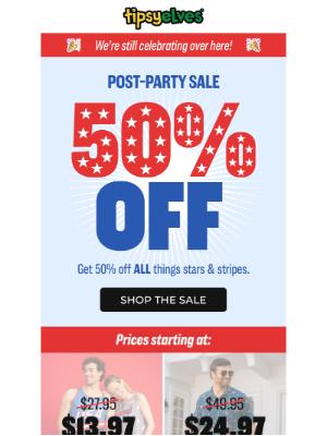 Tipsy Elves - 🎆 Post-Party Sale: 50% Off!