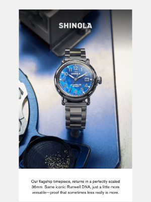 Shinola - Reintroducing the 36mm Runwell