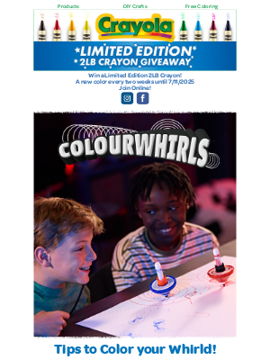 Crayola - 🌀 Rip, Spin, and Create with Colourwhirls!