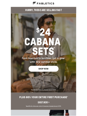 Fabletics - $24. CABANA. SETS. 🌴