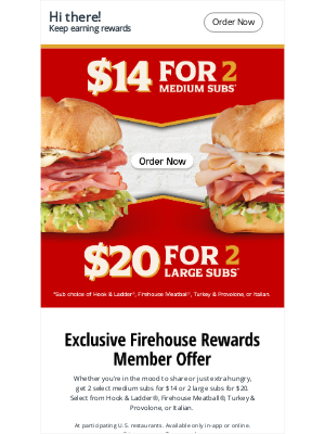 Firehouse Subs - ‼️ Double Down on This Deal
