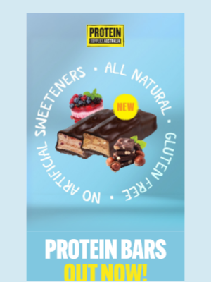Protein Supplies (Australia) - FINALLY! Protein Bars Out Now 🍫🫐