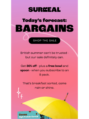 Surreal (United Kingdom) - Cloudy with a chance of SALE