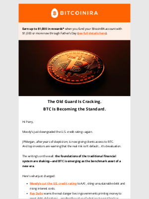 Bitcoin IRA - Fiat is weakening. BTC is awakening. 🚀