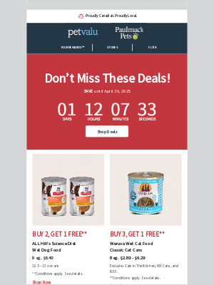 Pet Valu (Canada) - Ends TOMORROW! Deals like $10 OFF Open Farm Ancient Grain & Grain Free Dry Dog 22 lb bags, and more 🐕 🐈 🐹 📣