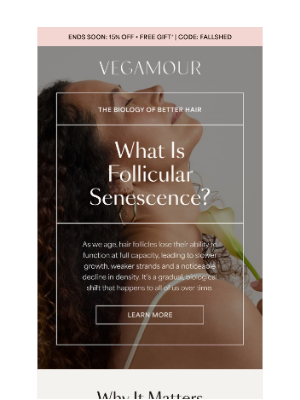 VEGAMOUR - Preserve your hair’s growth potential as you age 🌱