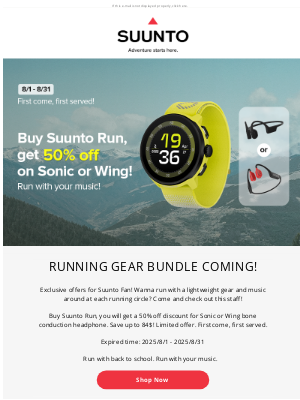 suunto - Running gear bundle coming!