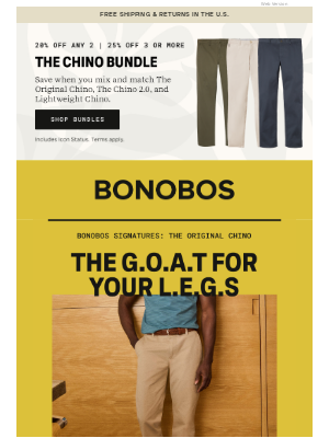 Bonobos - Our Original Chino Is Our Claim to Fame