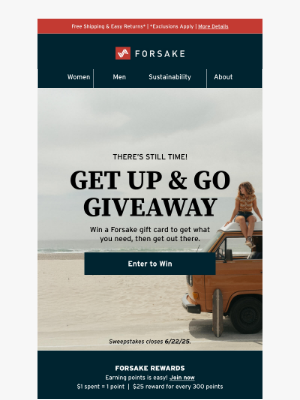 Forsake - GIVEAWAY: Win a $200 Gift Card