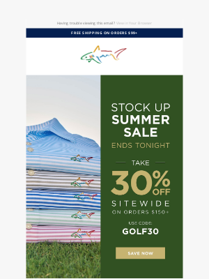 Greg Norman Collection - Final Call to Save 30% Sitewide