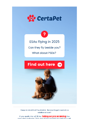 CertaPet - ESAs Traveling in 2025