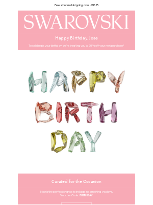 Swarovski - Happy Birthday from Swarovski