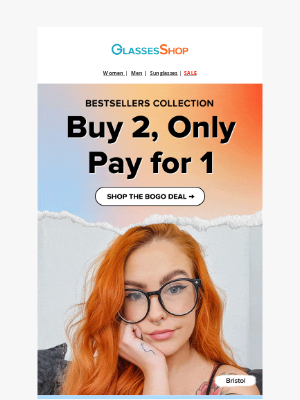 GlassesShop - Your favorite frames, now 2-for-1!💕
