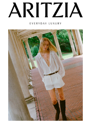 Aritzia (Canada) - Romance is in the air. And this email.