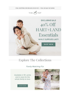 The Tot - Get 40% off top collections by HART+LAND