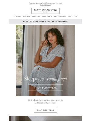 The White Company - New in | Sleepwear