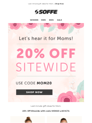 Soffe LLC. - Last minute gift ideas for Mom