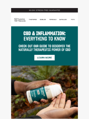 Lazarus Naturals - Can CBD Help Inflammation? 🤔