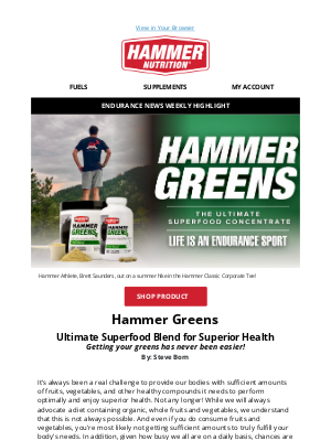 Hammer Nutrition - Get Your Greens - Powder or Capsule