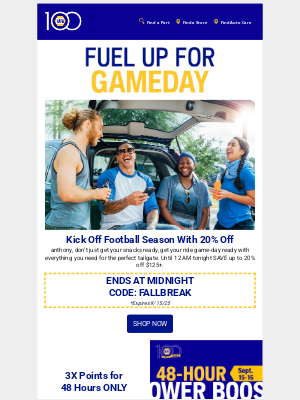 NAPA AUTO PARTS - A Special Offer For Our MVPs