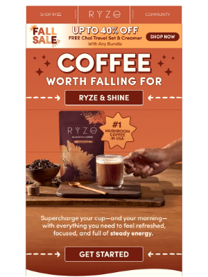 RYZE - The #1 Mushroom Coffee