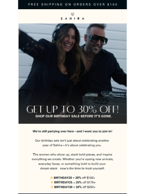 Sahira Jewelry Design - The Birthday Sale Isn’t Over Yet…👀