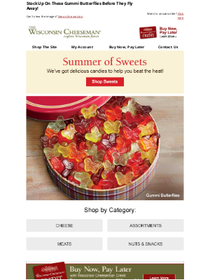 Wisconsin Cheeseman - Make Summer Sweet with These Gummi Butterflies Today!