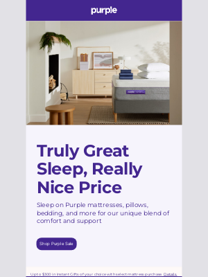 Purple - Dream bed, dream payment plans 🛌