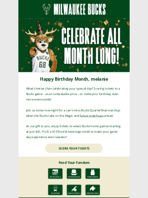 Celebrate Your Birthday Month With Us!