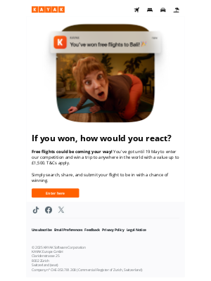 KAYAK (United Kingdom) - Want to fly for free? 💸